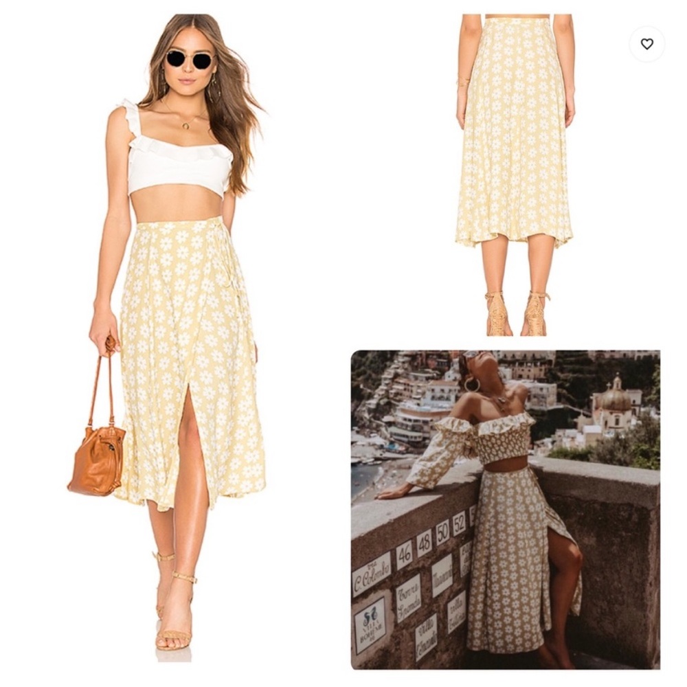 Faithfull The Brand Marieta Floral Wrap Skirt